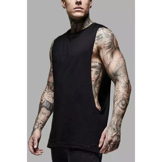 Gym Fitness Workout Cotton Sleeveless Shirt